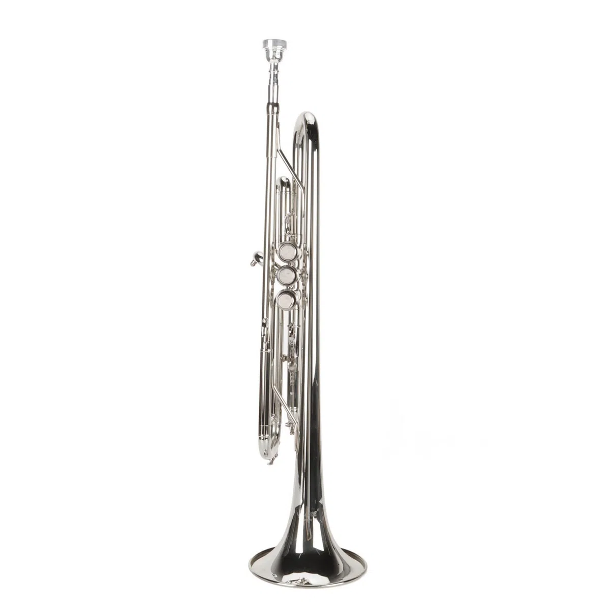 Instrumento de Viento de Trompeta, Juego de Trompeta Bb, Diseño Integrado para Principiantes para la Interpretación Diaria (SILVER)