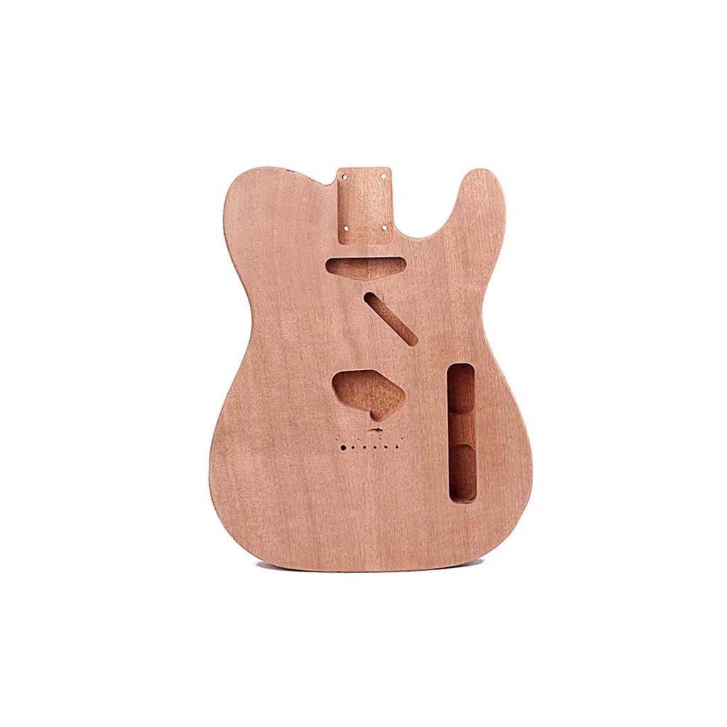 Alnicov Cuerpo de guitarra eléctrica sin terminar para guitarra Fender Telecaster TL, accesorio de bricolaje, madera de caoba