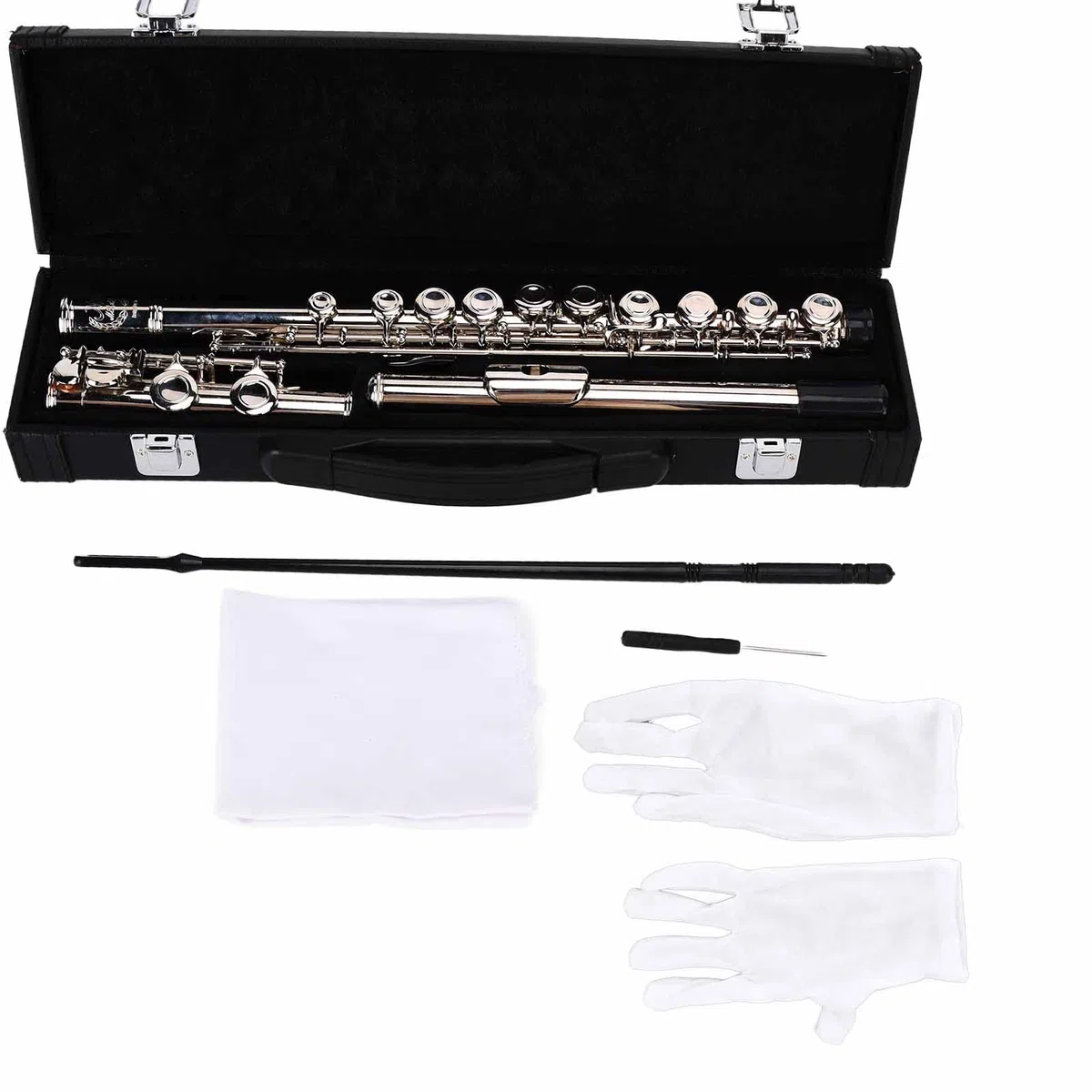 Flautas C De Orificio Cerrado, Instrumento De 16 Teclas, Flauta De Orquesta De Banda Escolar Para Estudiantes, Montaje De Instrumentos De Viento Para Principiantes