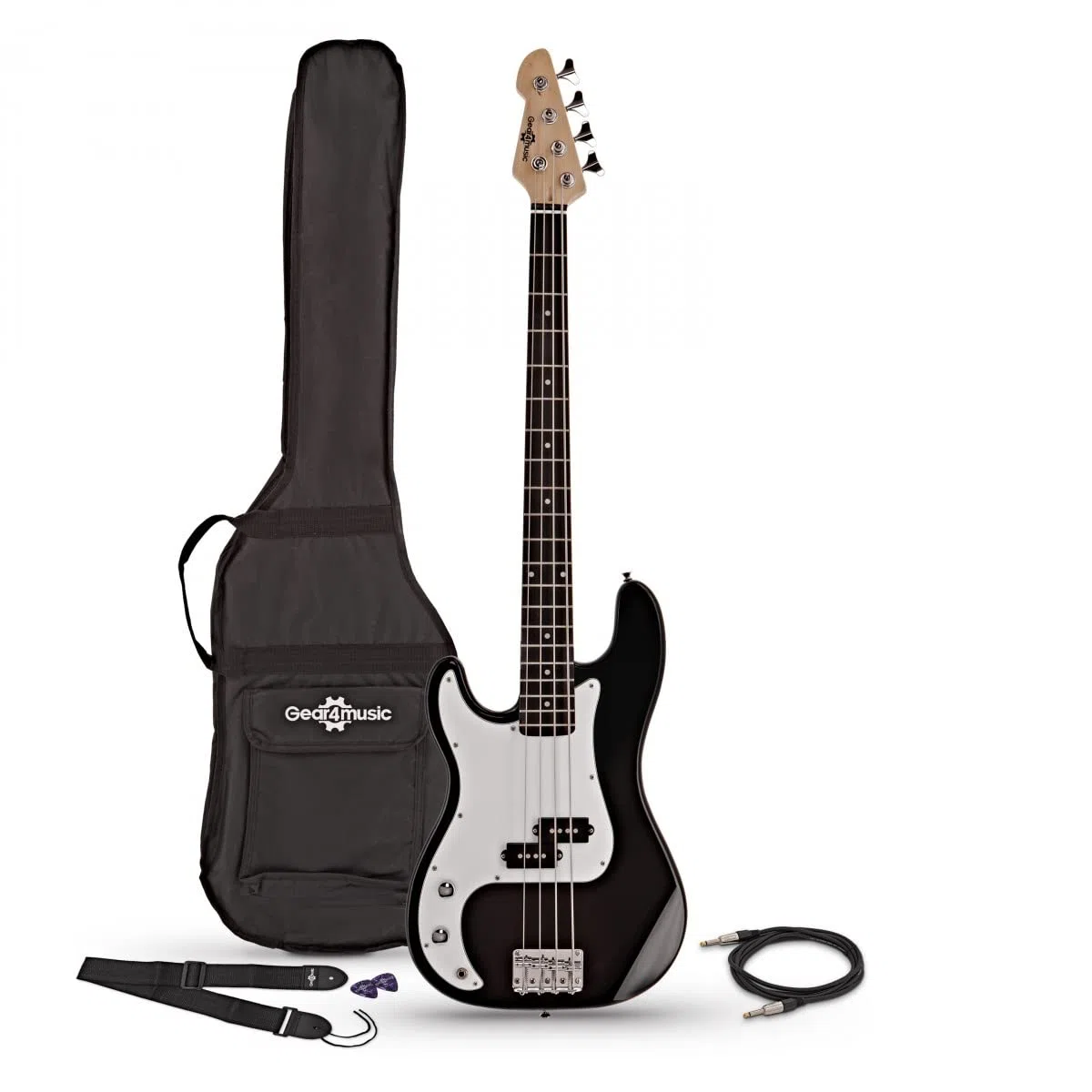 Gear4music Bajo Electrico Zurdo 4 Cuerdas