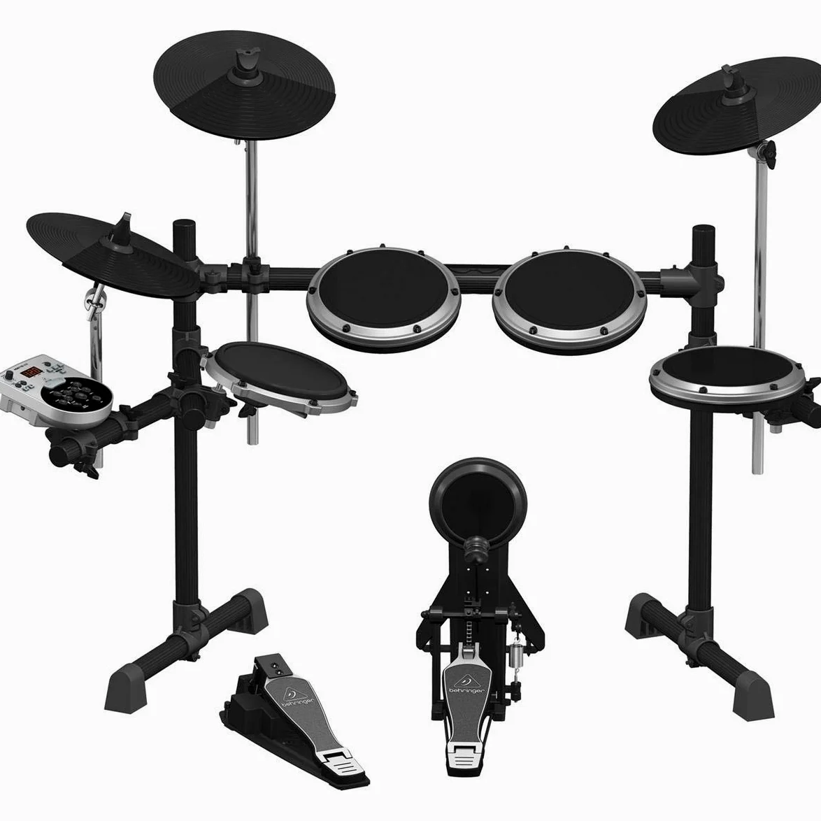 Behringer XD8USB Batería electrónica de 8 piezas con 123 sonidos, 15 juegos de batería e interfaz USB