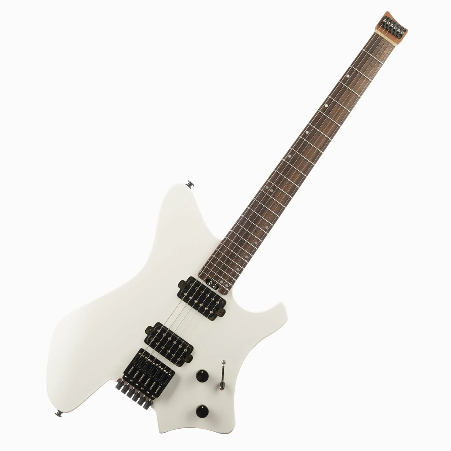 EART GW2-SE Guitarra eléctrica sin cabeza con juego de pastillas EART Standard Artones-H2SE, diapasón de palisandro indio, cejuela de hueso (blanco)