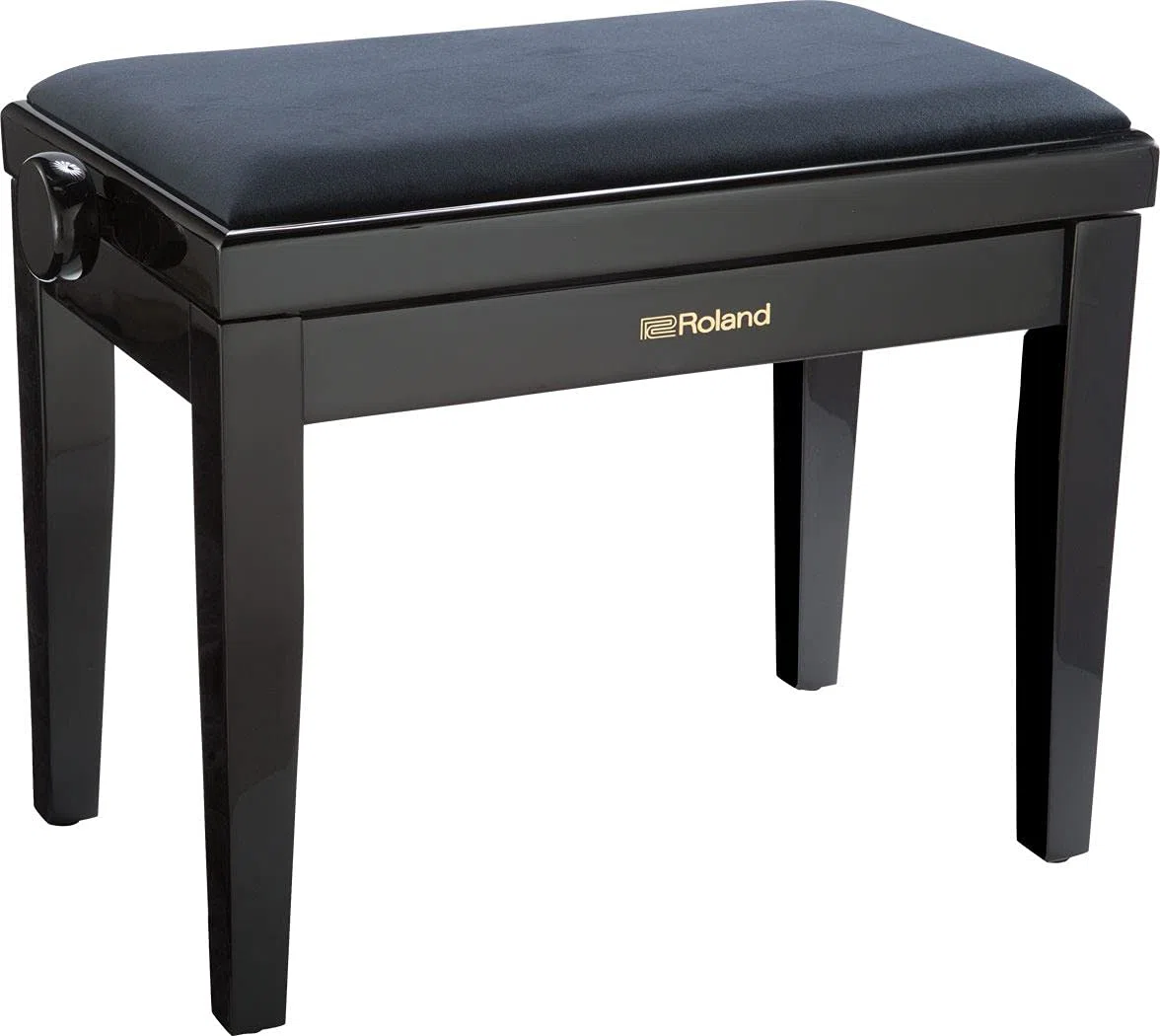 Roland Banco de Piano en ébano Pulido con Asiento de Terciopelo - Rpb-220Pe