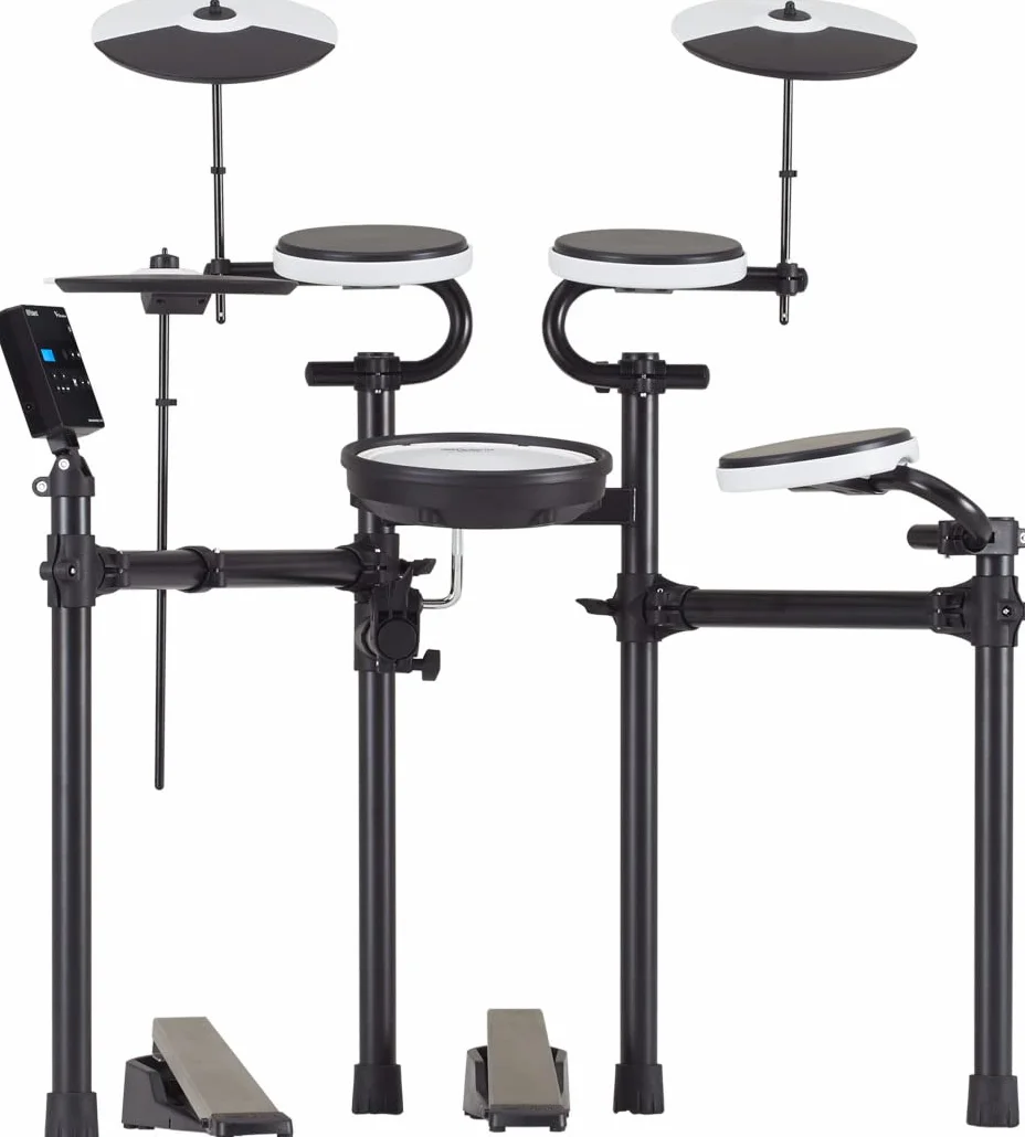 Roland TD-02KV V-Drums | Kit de batería electrónica con ejecución expresiva, características reductoras de ruido, caja con parche de malla, disposición acústica ancha