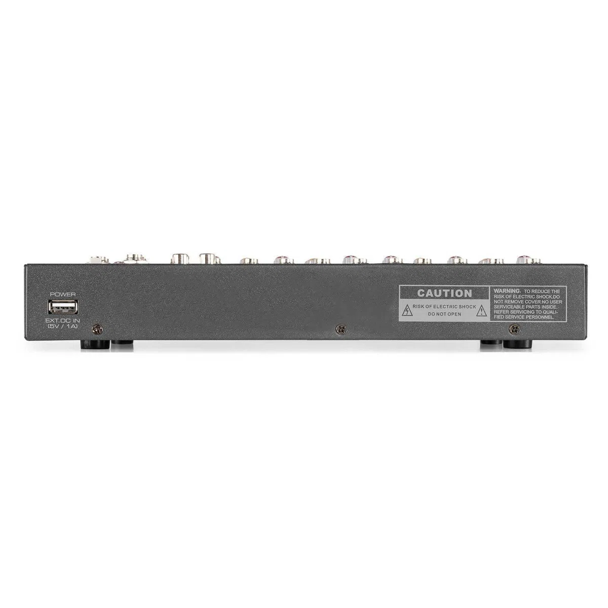 Vonyx VMM-F701 Mesa de mezclas de 7 canales con USB, 5 entrada de micrófono jack/XLR, 2 entradas jack, salida máster con Jack, Bluetooth, phantom +48v, salida de auriculares, efecto delay