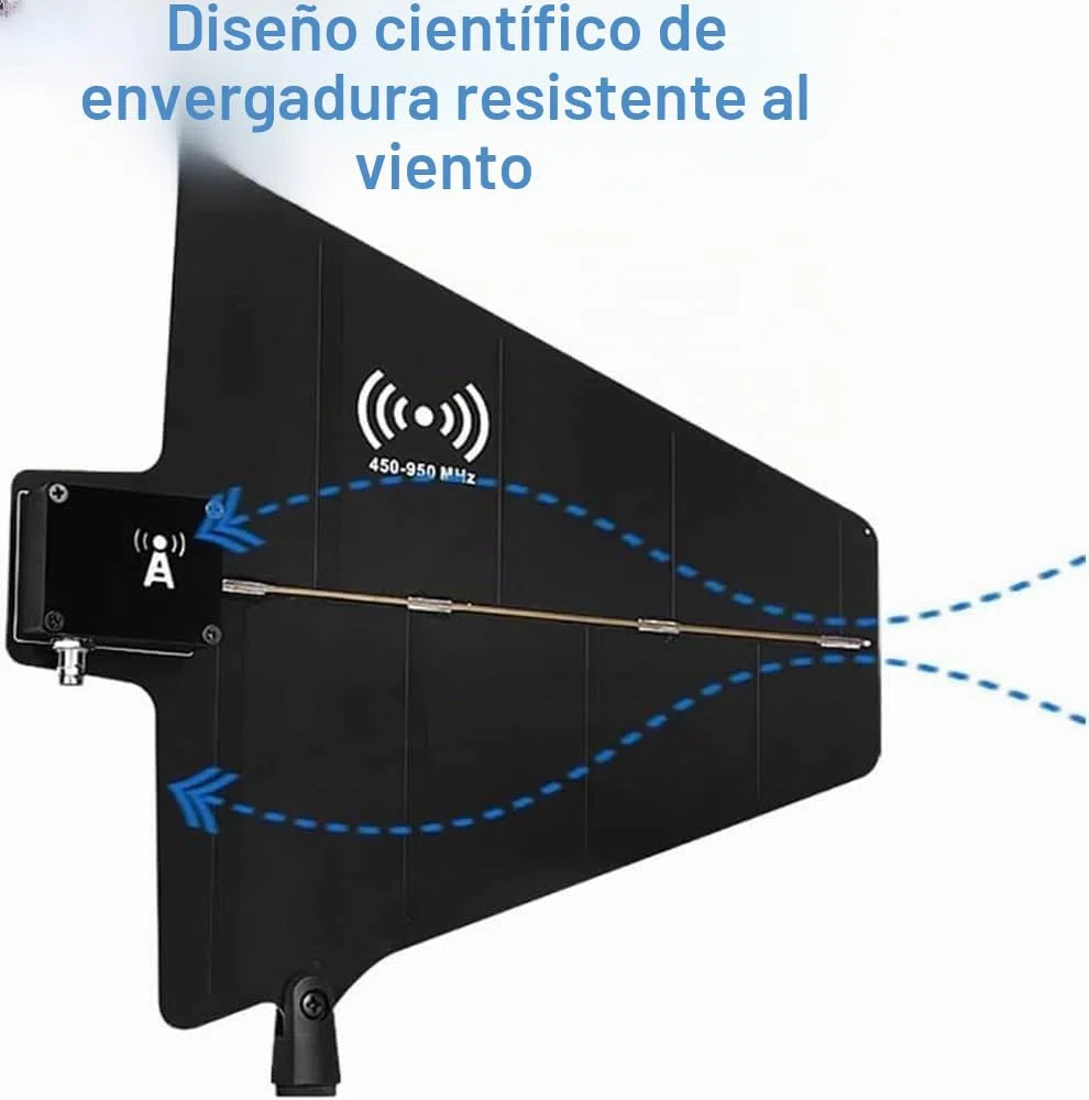 Amplificador de señal de micrófono inalámbrico, distribución de antena UHF, 8/16 puertos de entrada/salida, rango de frecuencia de 400 a 950 MHz, con 2 paletas de antena direccional activa. 8Input