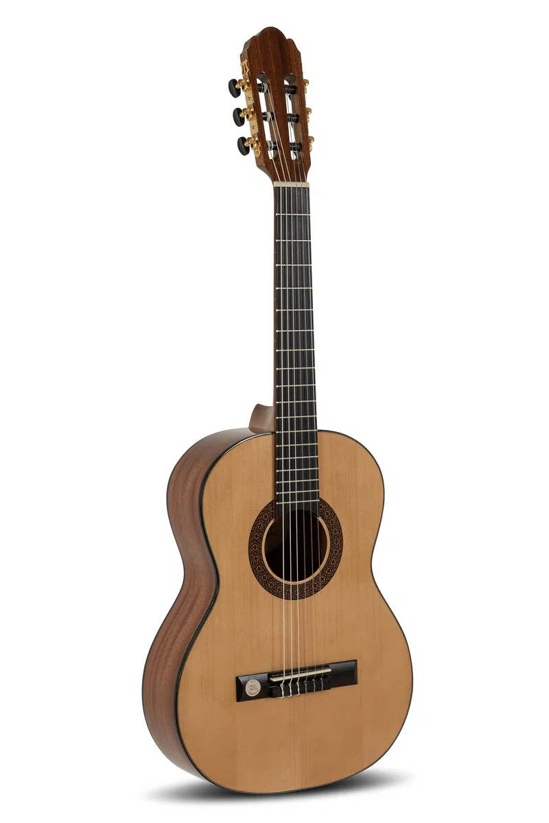 GEWA Guitarra clásica Pro Arte GC 75 A - tamaño 3/4 (aprox. 9-11 años) - Tapa de abeto macizo - Fondo/aros de caoba - Cuerdas Hannabach - Mecánica dorada - Fabricado en Europa