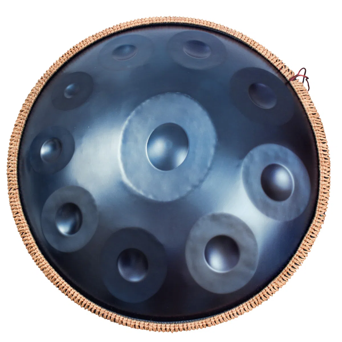 Antetok Handpan Drum Harmónico de Acero en Re Menor 10 Notas y 22 Pulgadas con Bolsa Suave de Tansporte, Instrumento de Percusión Armónica para Sanación con Sonido, Meditación Personal, Yoga(Azul)