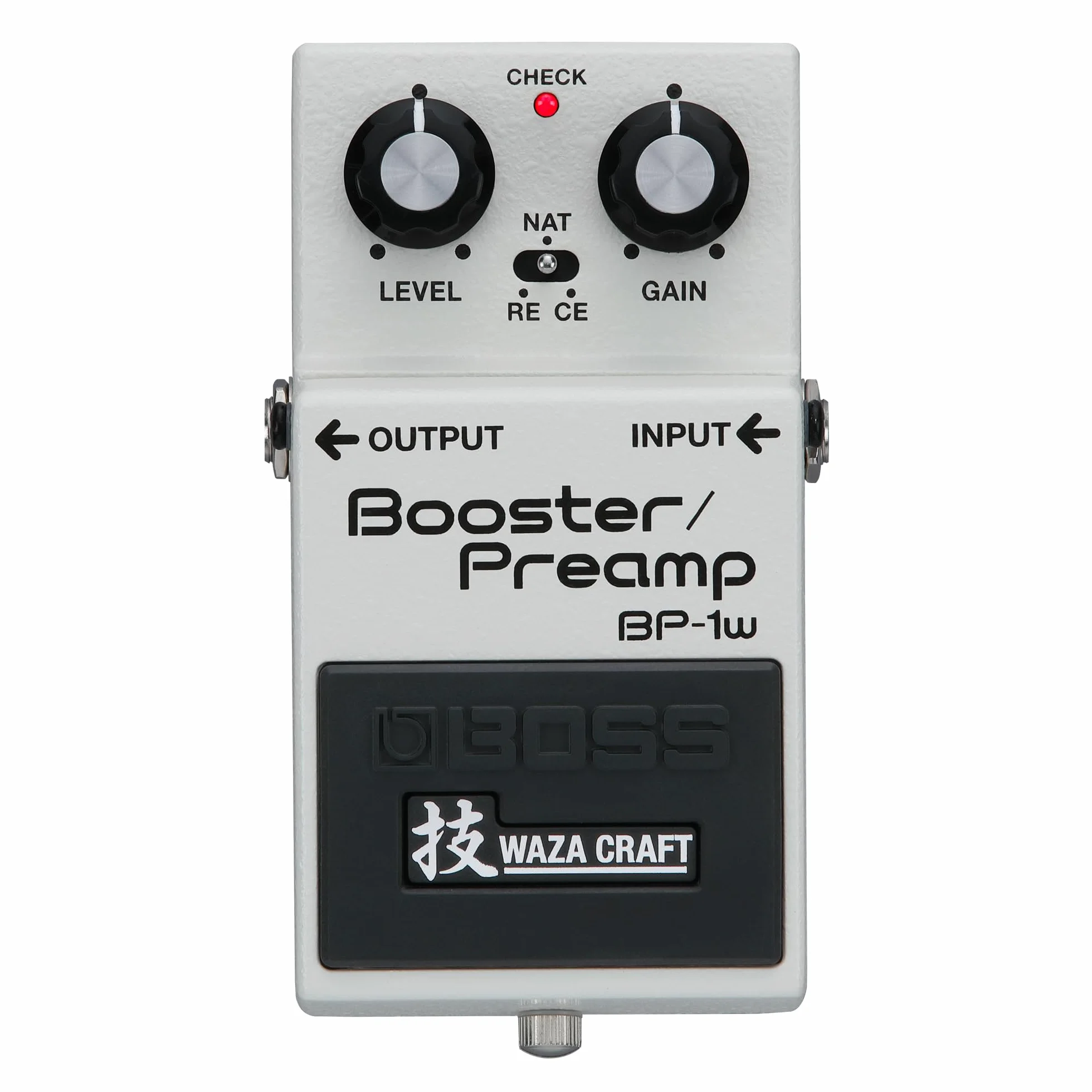 BOSS BP-1W Booster/Preamp | Pedal de efectos de guitarra Waza Craft prémium con circuitería analógica | Sonidos vintage del BOSS CE-1 Chorus Ensemble y del Roland RE-201 Space Echo
