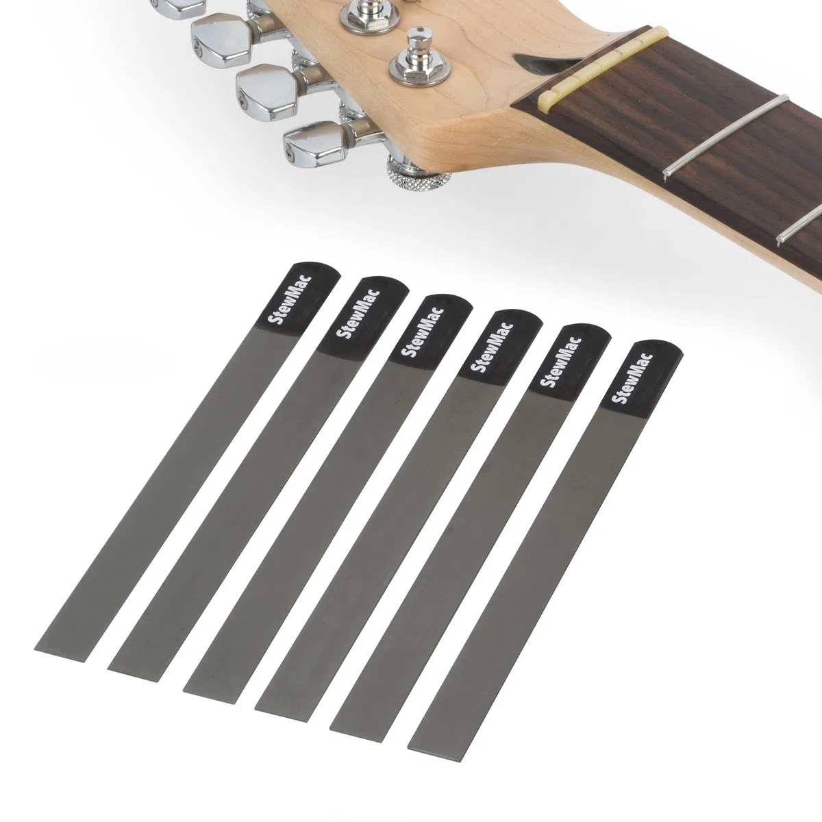 StewMac - Set de Limas de Cejuela para Guitarra Eléctrica Calibre Medio Profesional (6 Piezas)
